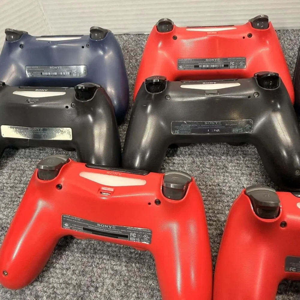 Sony PS4 DualShock 4 Wireless Controllers Lot Of 8 Red Blue Black OEM Bluetooth